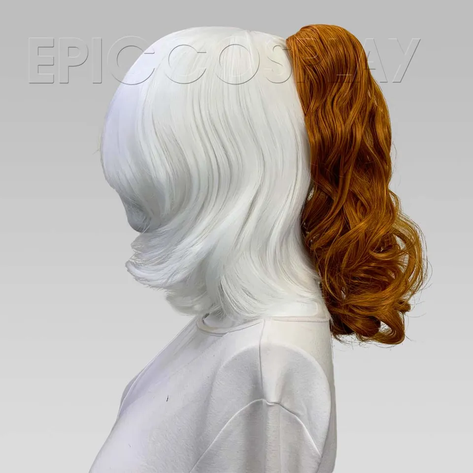 epiccosplay-ponytail-clipons-20-orange-mix-lockig-haarteil image 1