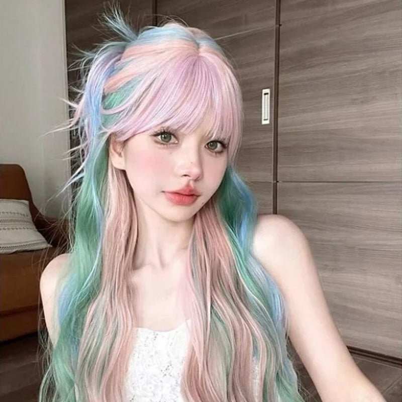 lemailwig-lolita-wigs-multicolor-per-cke-bunt-72-cm image 2