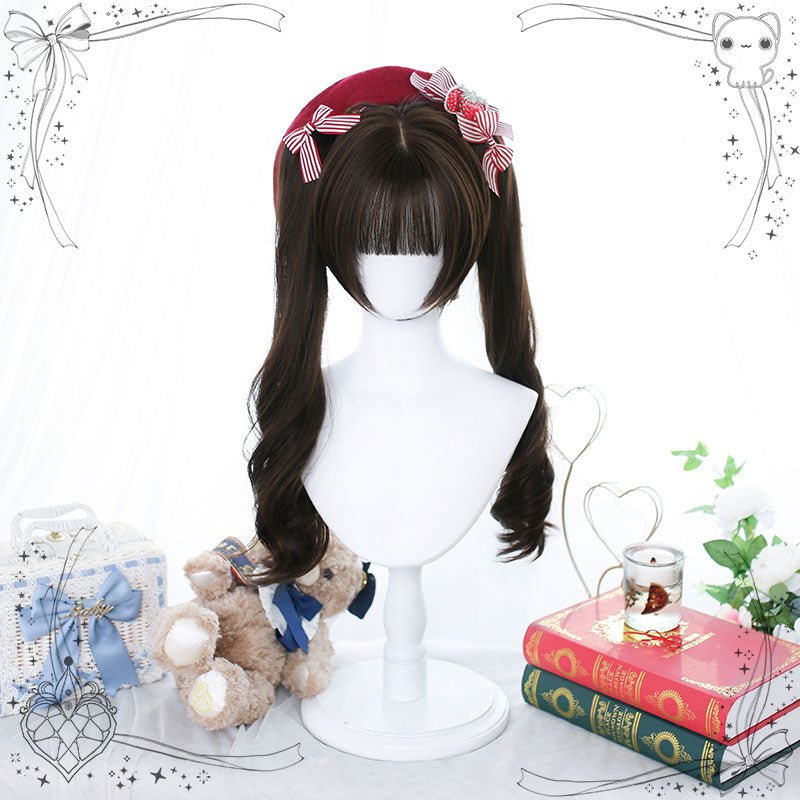 lemailwig-lolita-wigs-per-cke-braun-50cm-doppelschwanz image 2