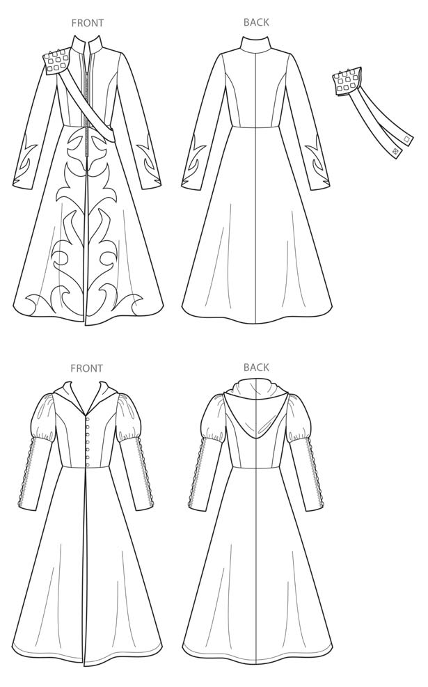 coscraft-8974-cosplay-mantel-schnittmuster-h5-6-14-mit-kapuze image 7