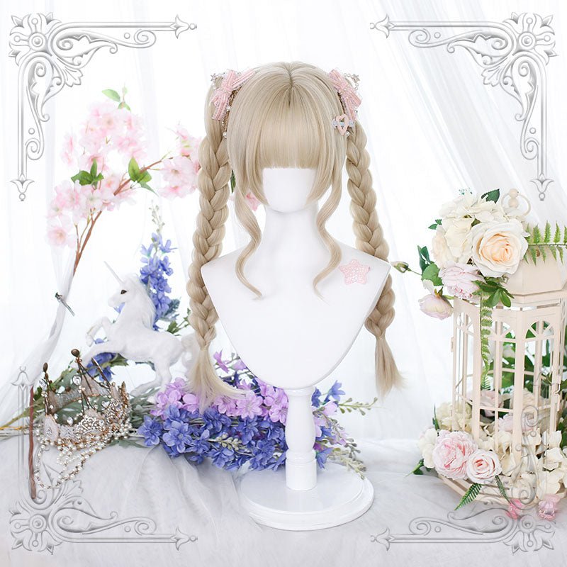 lemailwig-lolita-wigs-blonde-double-tail-zopf-per-cke-55cm image 2