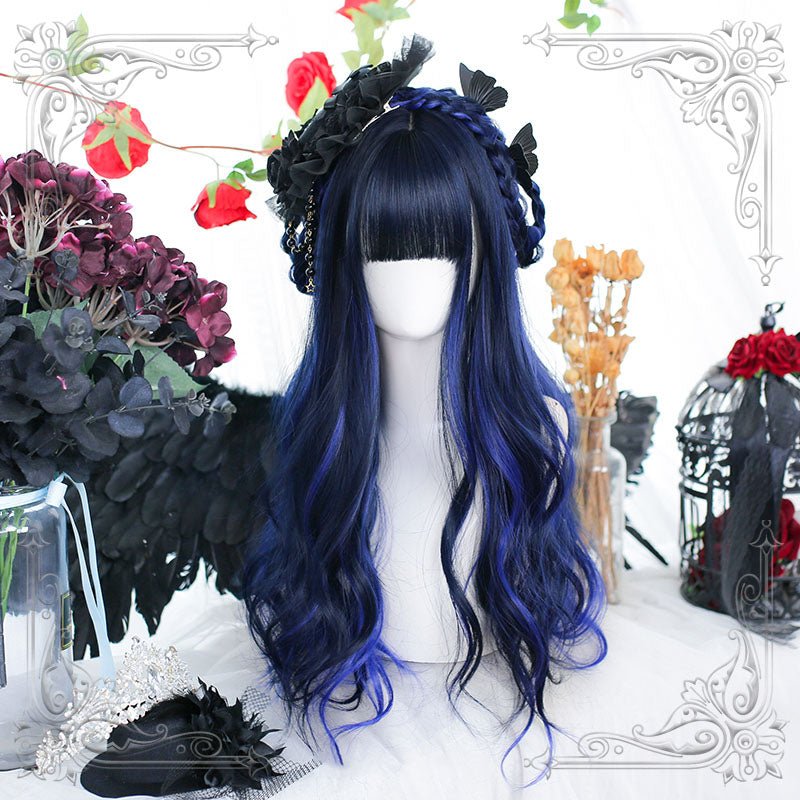 lemailwig-lolita-wigs-per-cke-65cm-schwarz-blau-lockig image 7