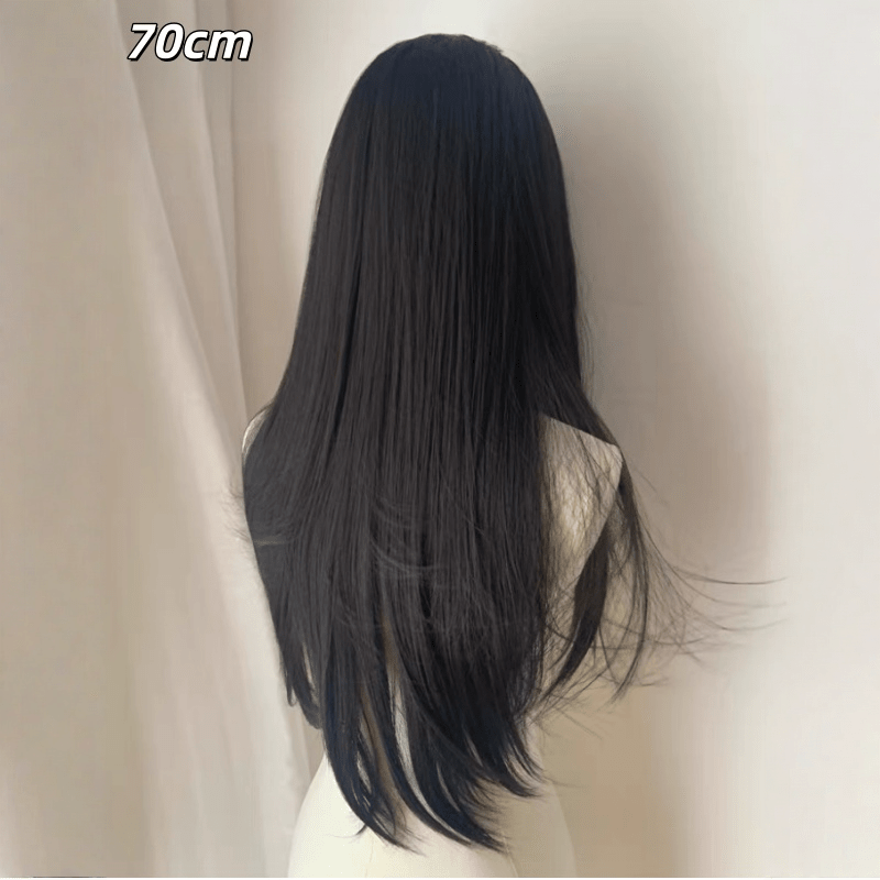 lemailwig-lace-wigs-black-lange-glatte-per-cke-70cm-front-lace image 5