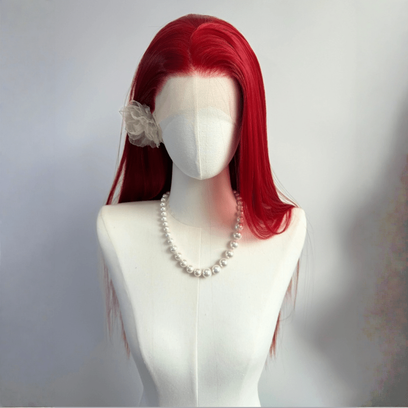 lemailwig-lace-wigs-lange-glatte-front-lace-per-cke-rot-80-cm image 3