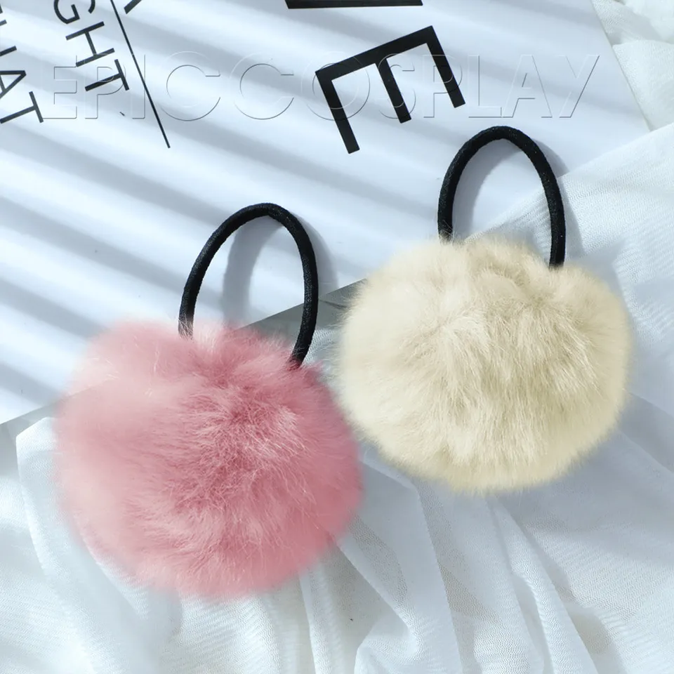 epiccosplaywigs-pom-pom-haargummi-flauschig-2er-set image 1