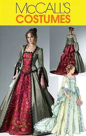 coscraft-m6097-top-und-rock-schnittmuster-mit-schleppe-aa-6-12 image 1