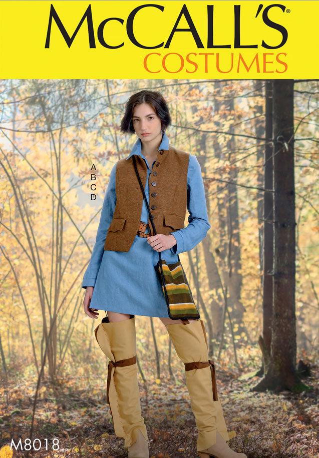 mccall-s-m8018-damen-kost-m-schnittmuster-weste-hemd image 1