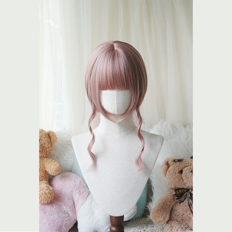 l-email-lolita-wigs-twin-pigtail-locken-per-cke-rosa-48cm image 2