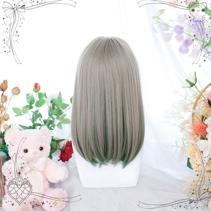 lemailwig-lolita-wigs-glatte-per-cke-mixed-green-45-cm image 4