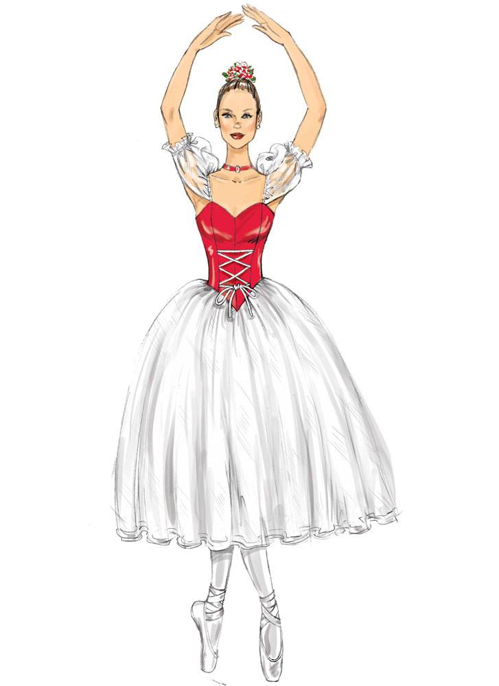 coscraft-m7615-ballett-schnittmuster-tutu-mieder-a5 image 6