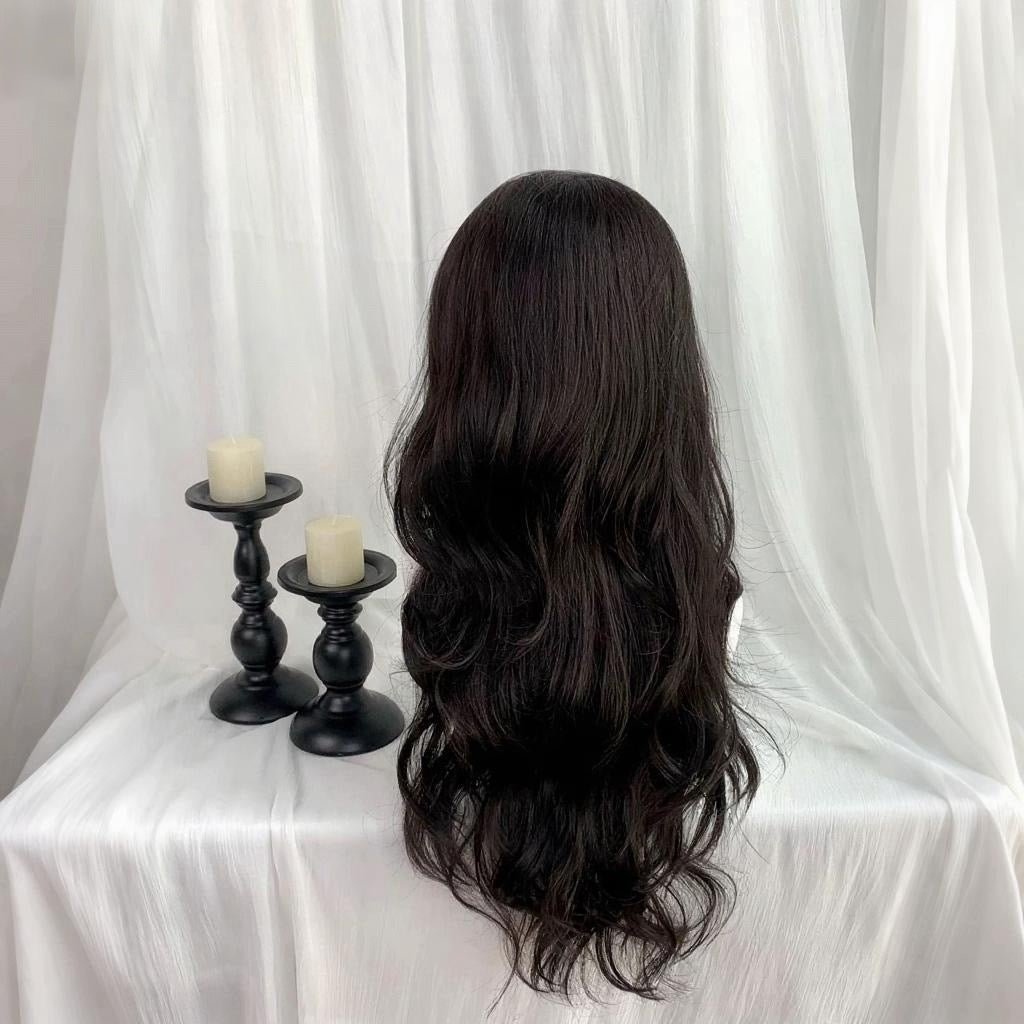 lemailwig-lace-wigs-per-cke-schwarz-lockig-65cm-lace-front image 4