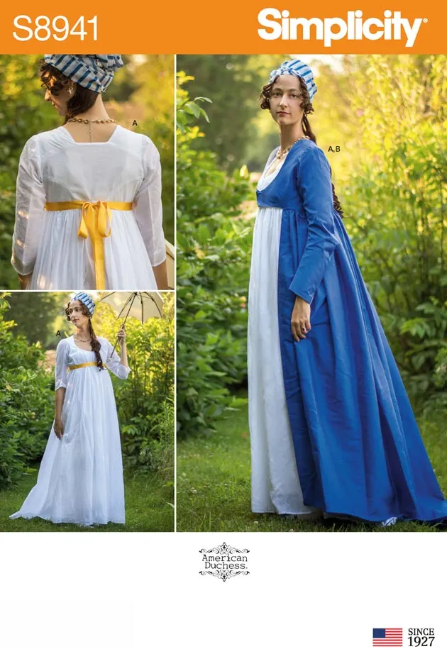 coscraft-8941-kost-m-schnittmuster-h5-kleid-hochtailliert image 1
