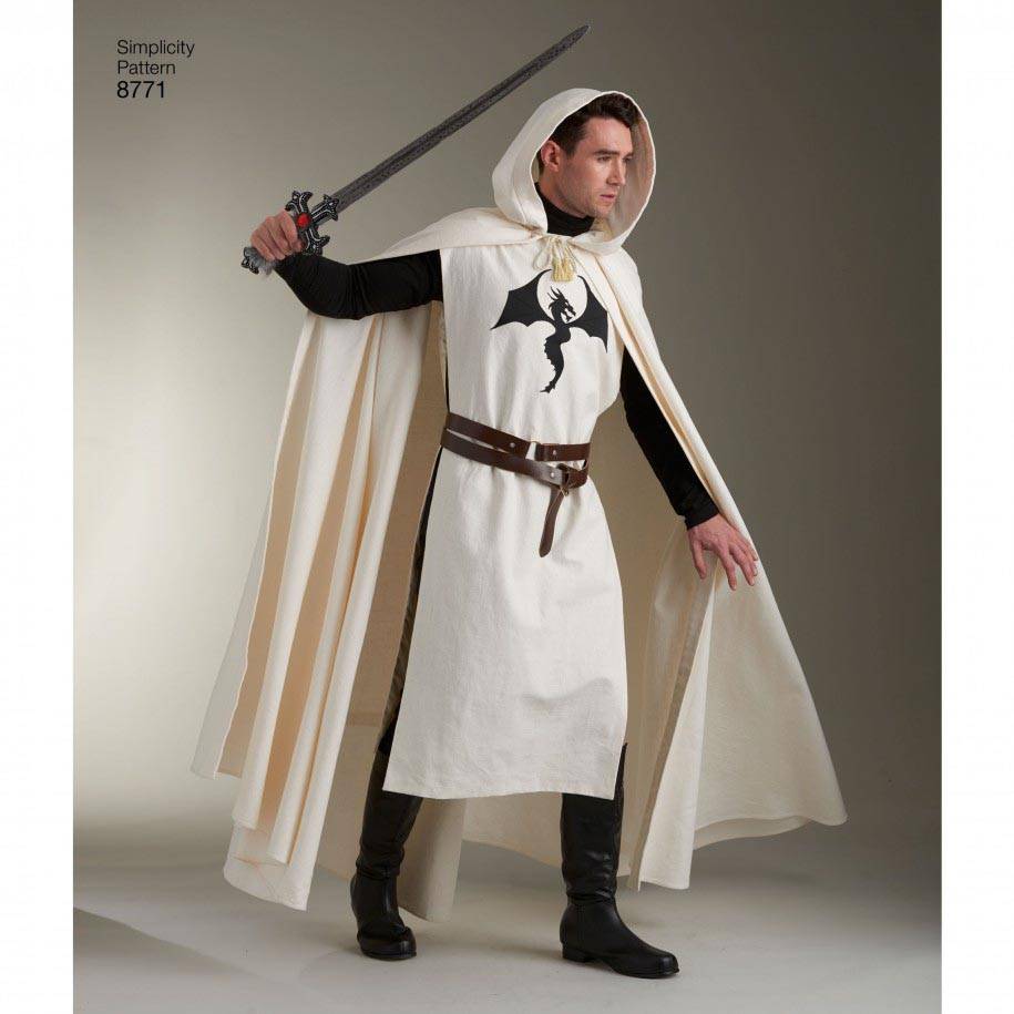 coscraft-8771-unisex-cape-schnittmuster-one-size-umhang-kapuze image 2