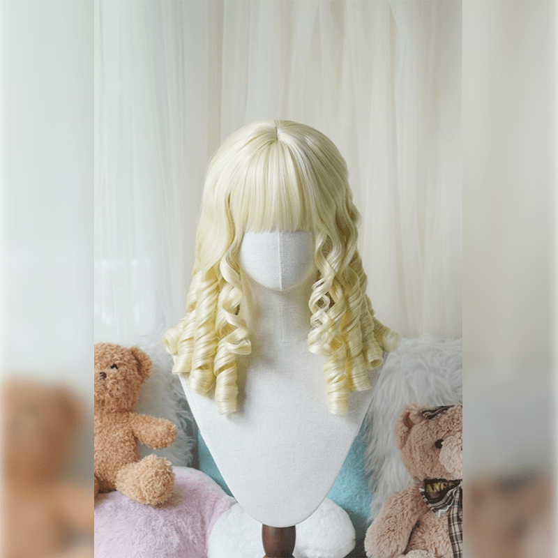 lemailwig-lolita-wigs-40cm-rosa-kurze-locken-per-cke-pony image 5