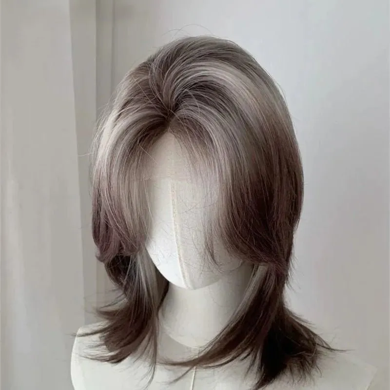 lemailwig-lace-wigs-front-lace-per-cke-38cm-braun-grau image 1