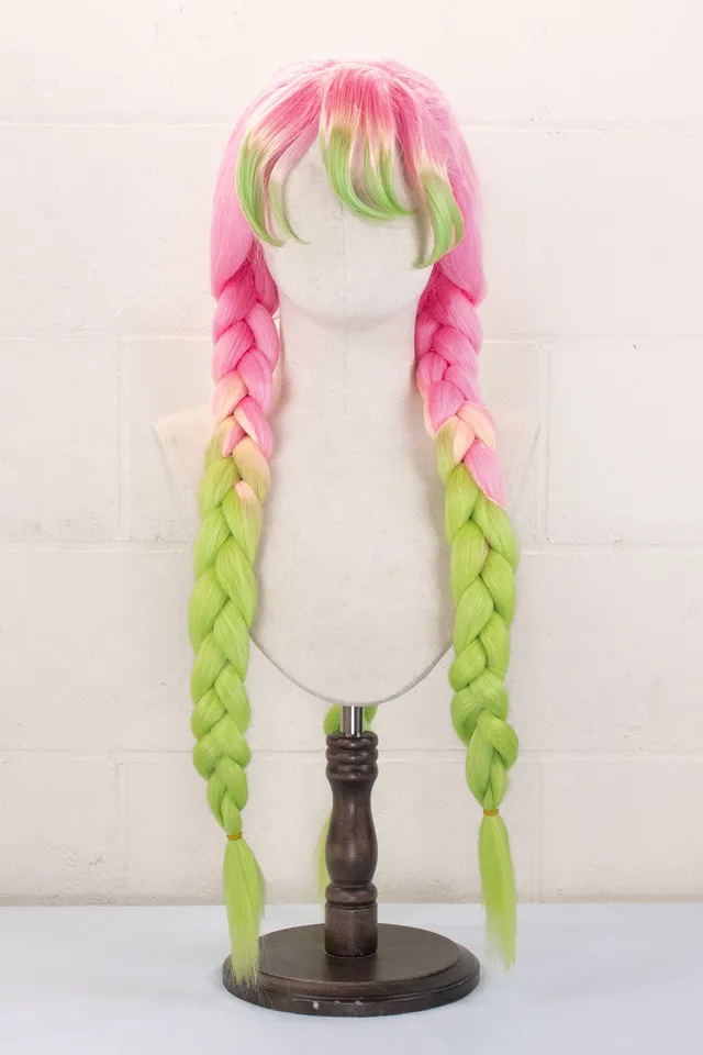 coscraft-demon-slayer-kanroji-per-cke-rosa-gr-n-z-pfe-88cm image 1