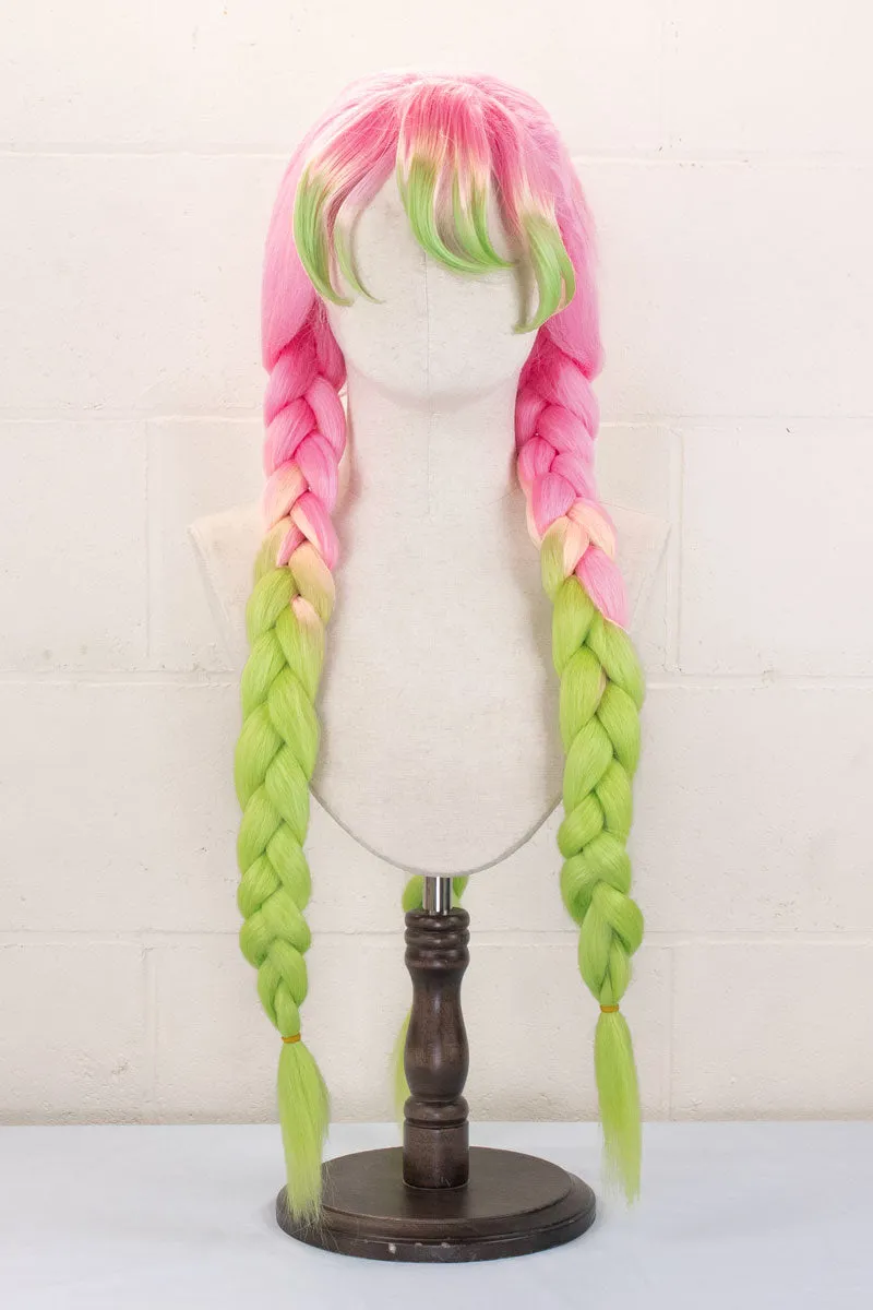 coscraft-demon-slayer-kanroji-per-cke-rosa-gr-n-z-pfe-88cm image 1