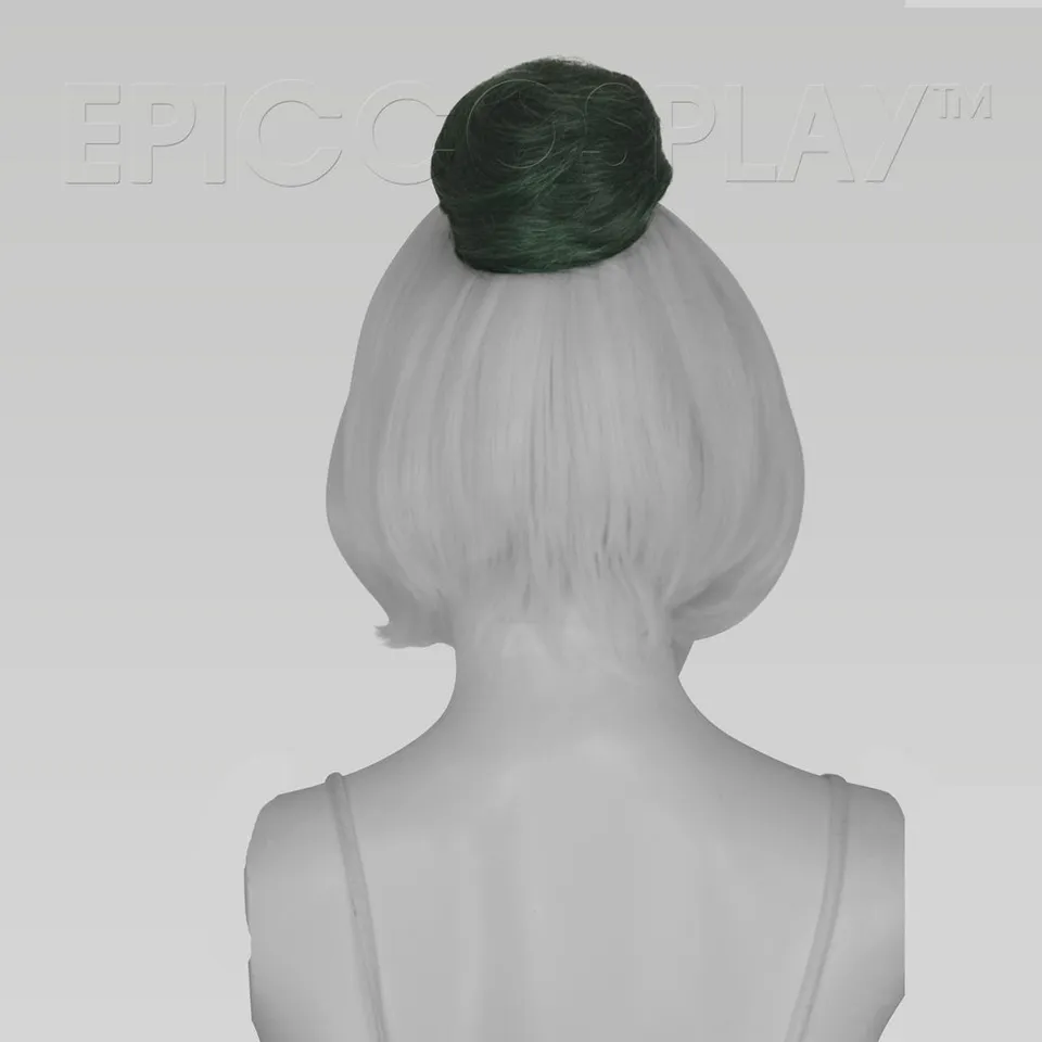 epiccosplaywigs-dutt-forest-green-mix-haarknoten-haarteil image 1