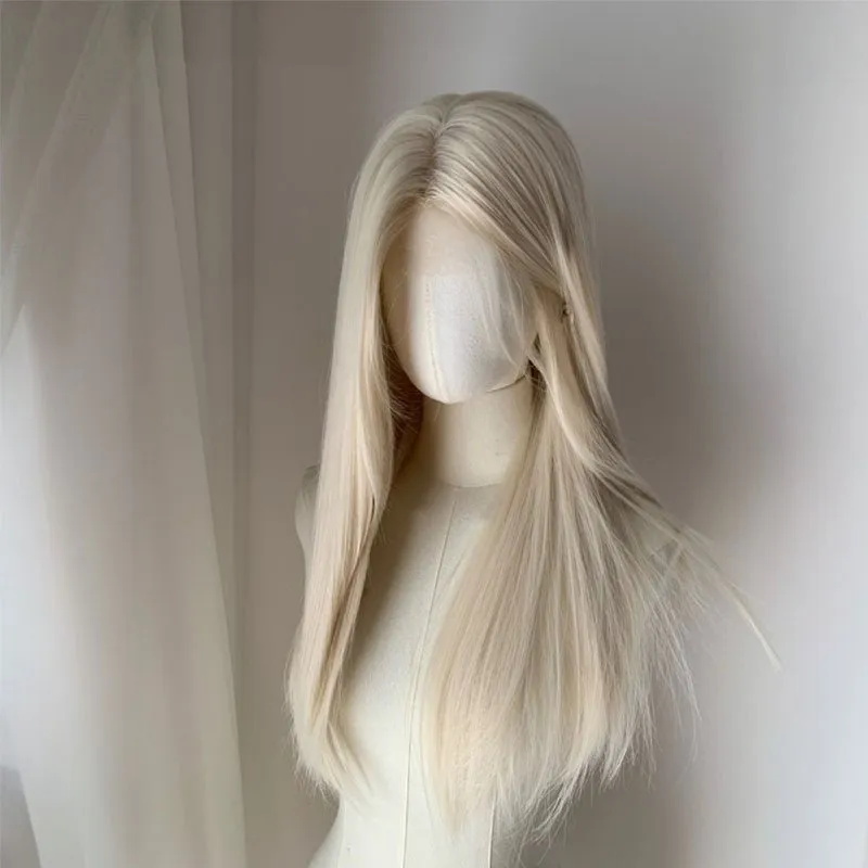 lemailwig-lace-wigs-lange-per-cke-platinblond-65-cm image 1