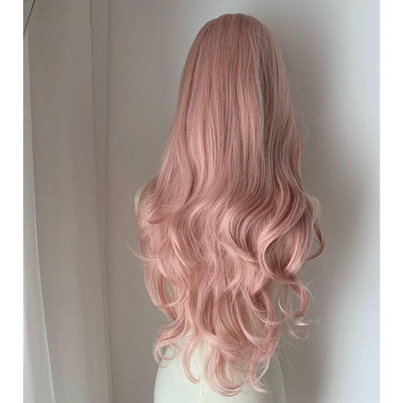 lemailwig-lace-wigs-pink-lang-lockig-front-lace-per-cke-65cm image 2