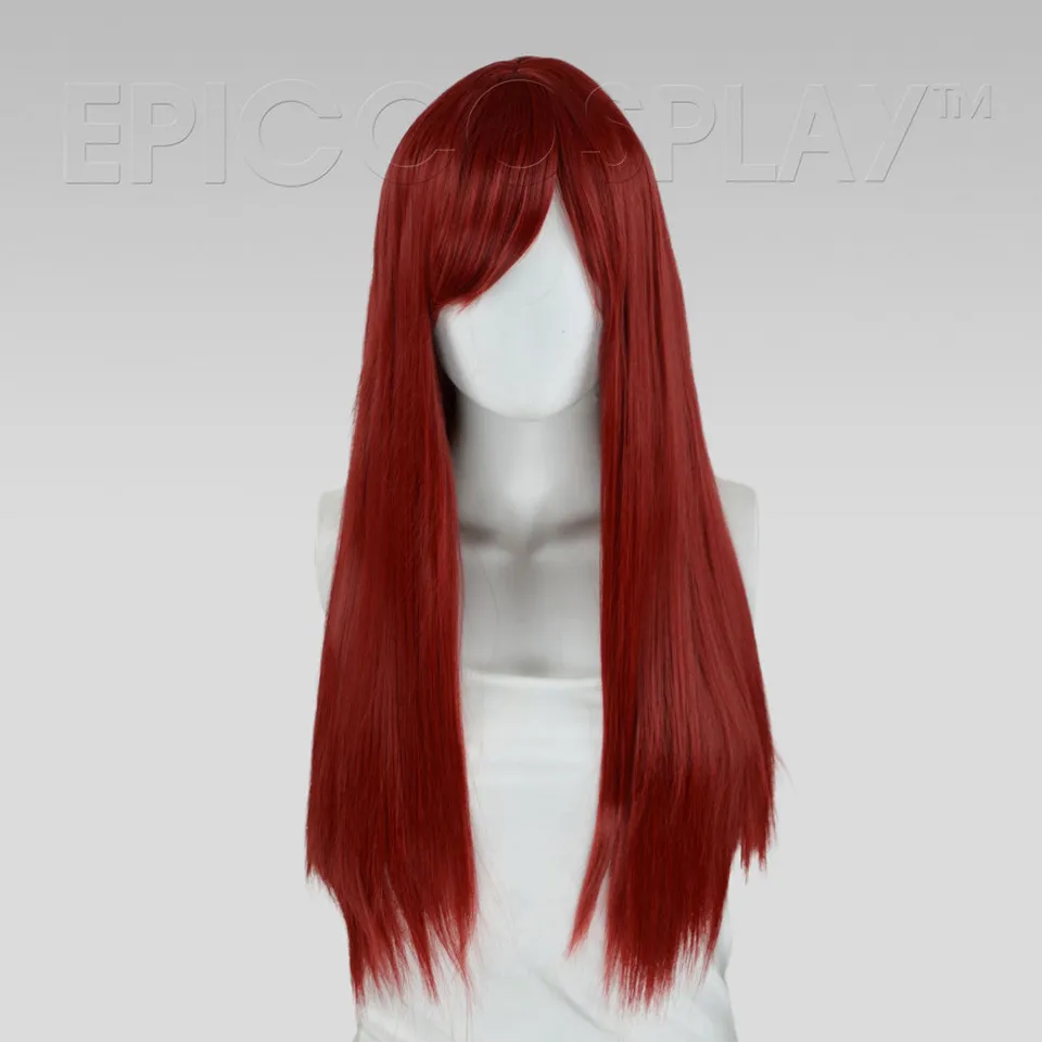 epiccosplay-nyx-per-cke-dark-red-glatt-lang-mit-pony image 1