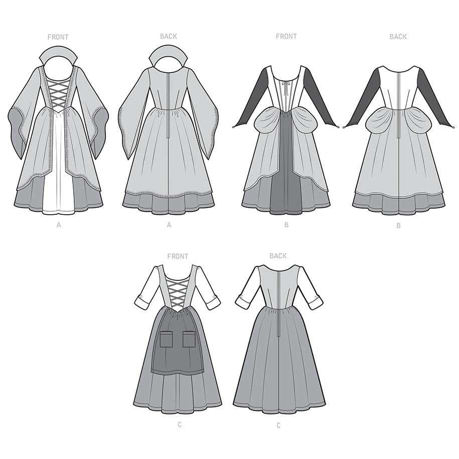 coscraft-9166-damen-hexen-kost-m-schnittmuster-h5 image 5