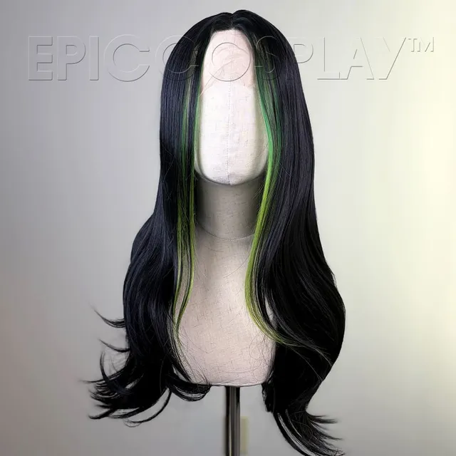 epiccosplaywigs-signature-viper-green-lange-per-cke-schwarz-gr-n image 1