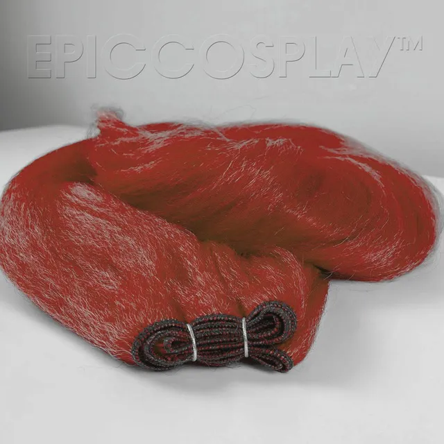 epiccosplaywigs-weft-extension-dunkelrot-crimped-35 image 1