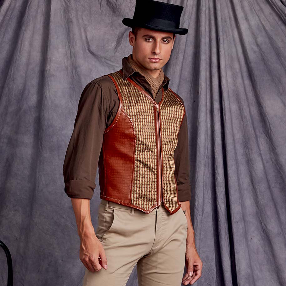 coscraft-9087-men-s-steampunk-corset-schnittmuster-weste-aa-38-44 image 2