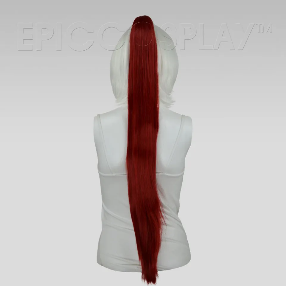 epiccosplay-ponytail-dunkelrotes-glattes-clip-haarteil-89-cm image 1