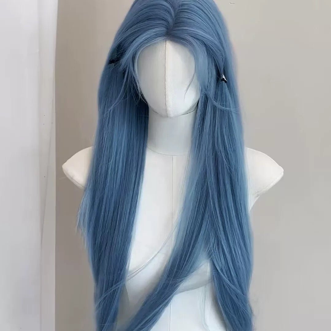 lemailwig-lace-wigs-per-cke-mist-blue-glatt-60-cm image 4