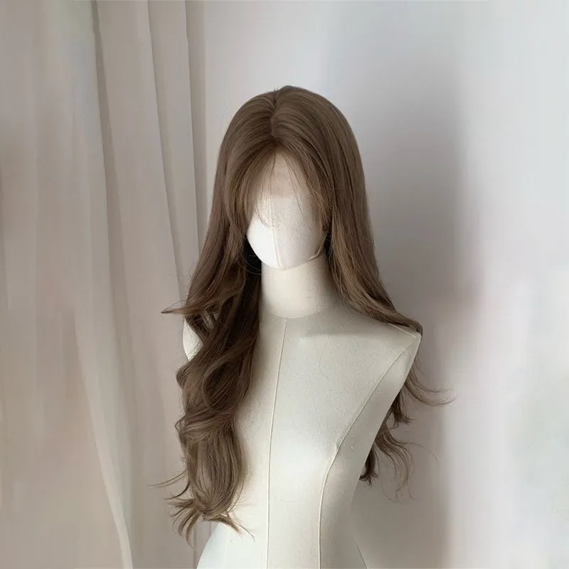 lemailwig-lace-wigs-per-cke-braun-lockig-65cm-lace-front image 1
