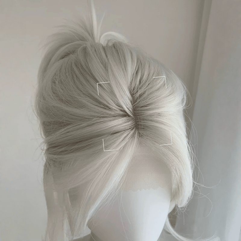 lemailwig-lace-wigs-lace-per-cke-45cm-silber-wei-pony image 3