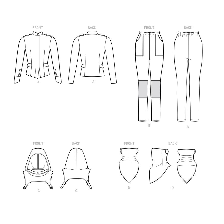 coscraft-sewing-patterns-9249-jacke-hose-tabard-schnittmuster-h5 image 6