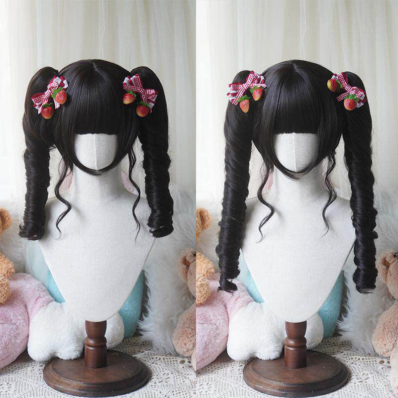 lemailwig-lolita-wigs-per-cke-schwarz-locken-lang-48cm image 1