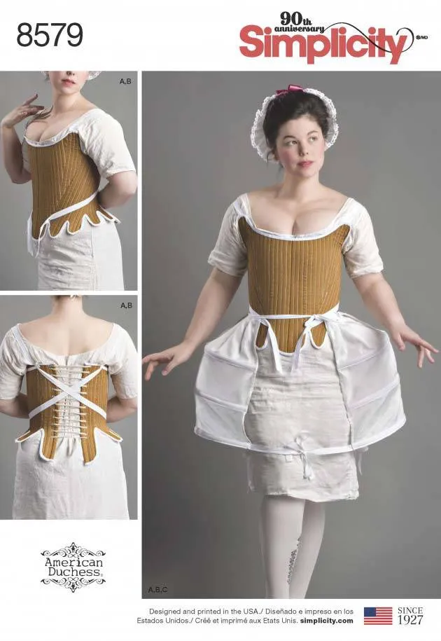 coscraft-8579-damen-kost-m-schnittmuster-korsett-gr-e-d5 image 1