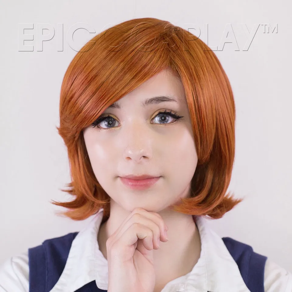 epiccosplay-chronos-autumn-orange-mix-bob-per-cke-kurz-orange image 1