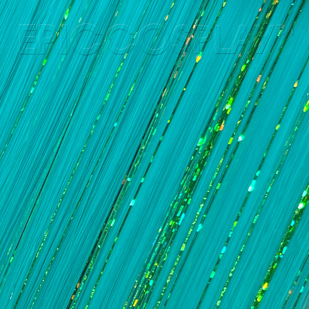 epiccosplaywigs-weft-extension-89cm-vocaloid-green-tinsel-haarteil image 1