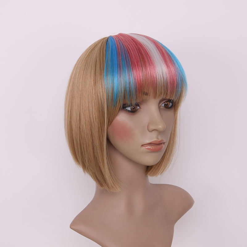 arda-wigs-trans-flag-bangs-clip-pony-blau-rosa image 2