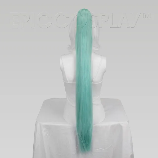 epiccosplaywigs-ponytail-clipons-35-mint-green-pferdeschwanz-clip-glatt image 1