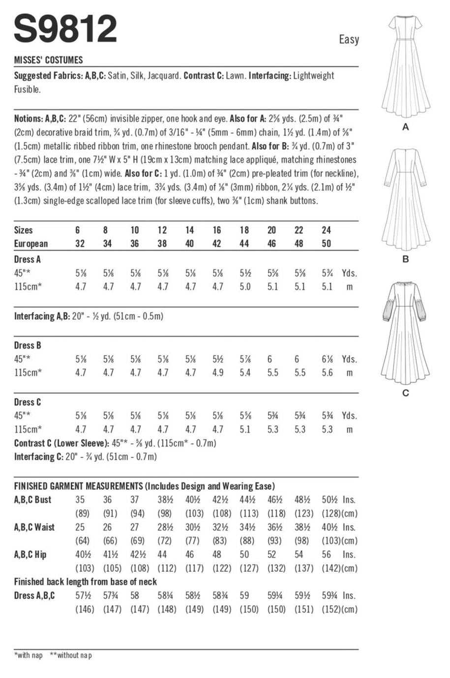 coscraft-9812-mittelalter-kleid-schnittmuster-h5-6-14 image 7