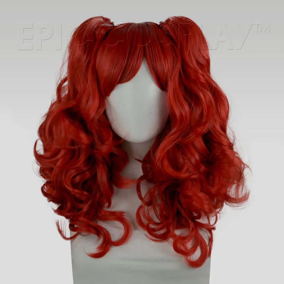 epiccosplay-maia-dunkelrote-lockige-cosplay-per-cke-mit-ponytails image 1