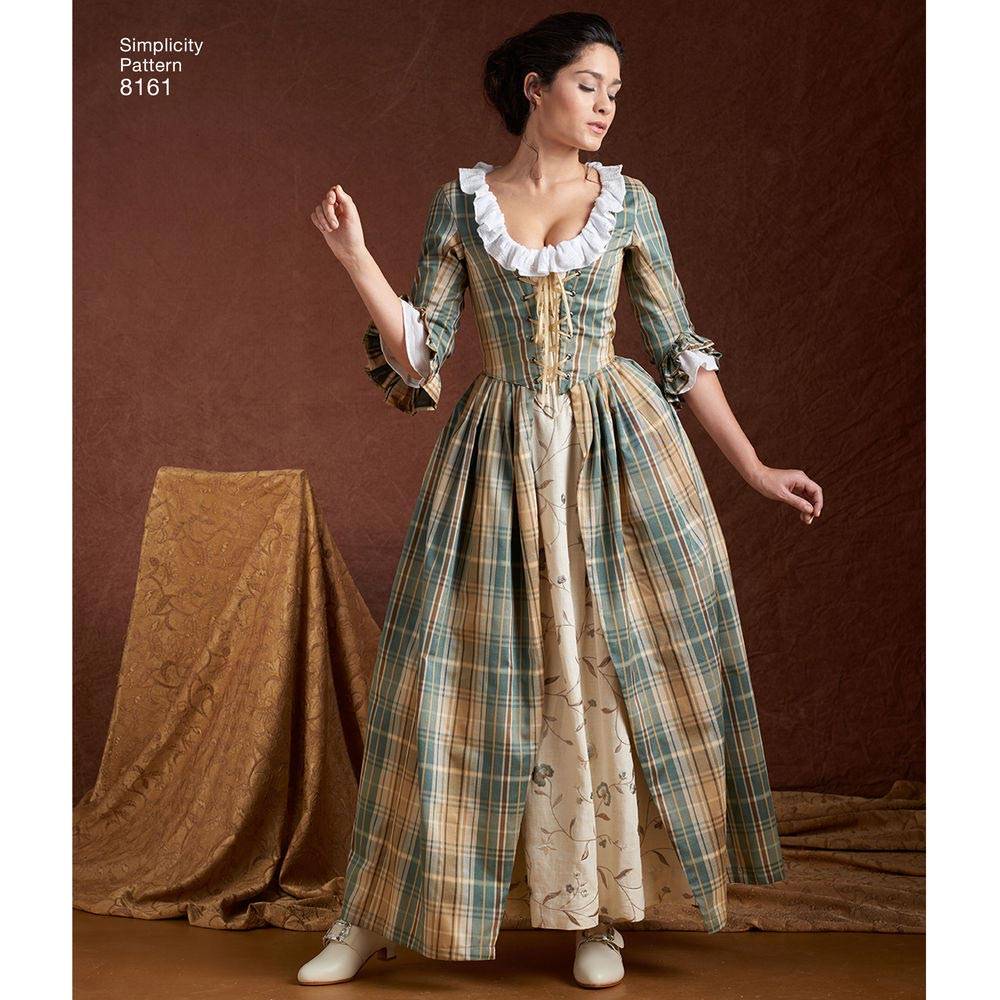 coscraft-8161-18-jahrhundert-kost-m-schnittmuster-damen-h5 image 2