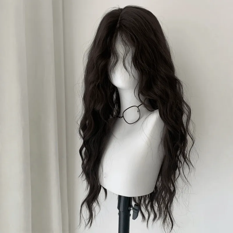 lemailwig-lace-wigs-per-cke-schwarz-lang-lockig-65-cm image 1