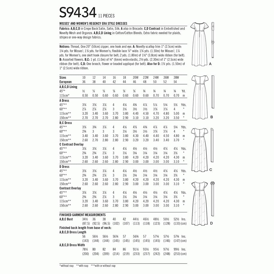 coscraft-9434-regency-kleid-schnittmuster-gr-e-aa-empire-taille image 7