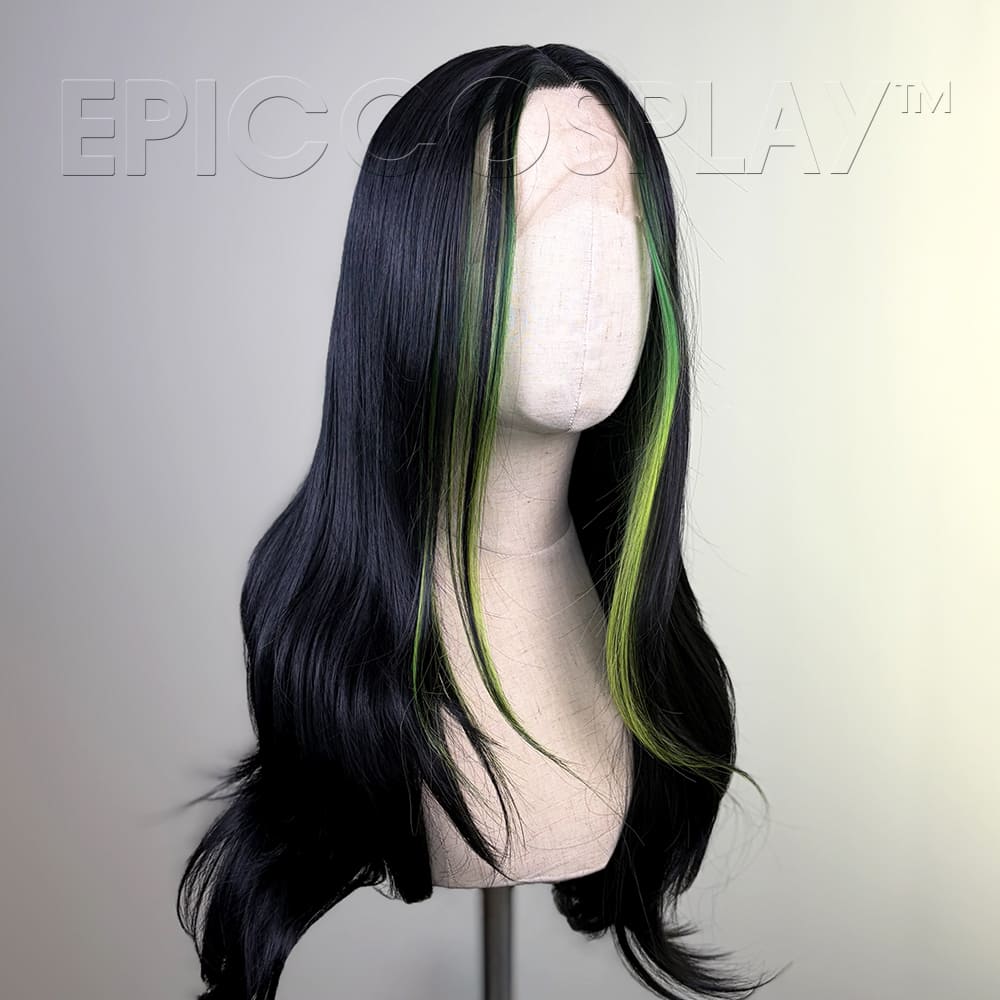 epiccosplaywigs-signature-viper-green-lange-per-cke-schwarz-gr-n image 2