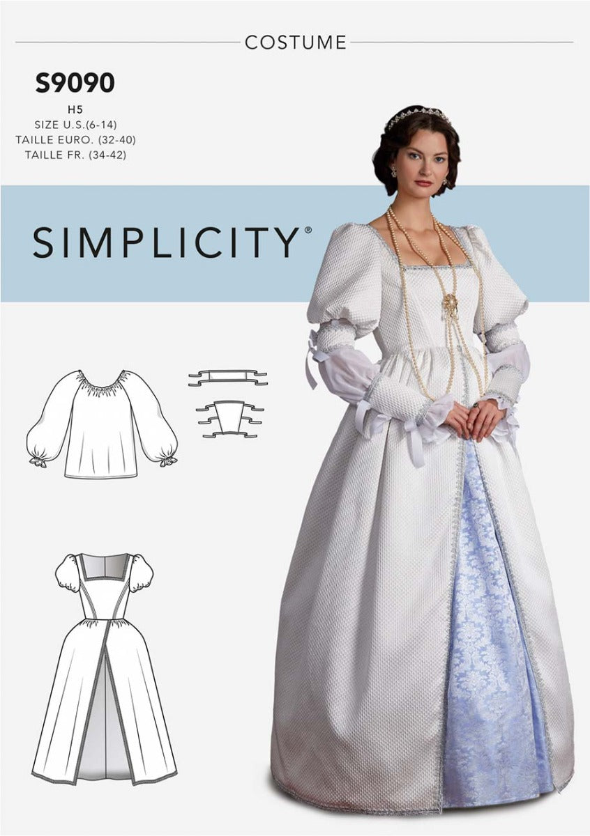 coscraft-9090-renaissance-kost-m-schnittmuster-h5-6-14 image 1