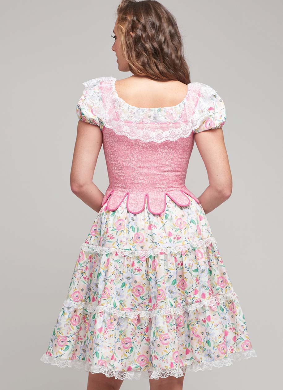 coscraft-9734-damen-kost-m-schnittmuster-corsage-rock-k5 image 6