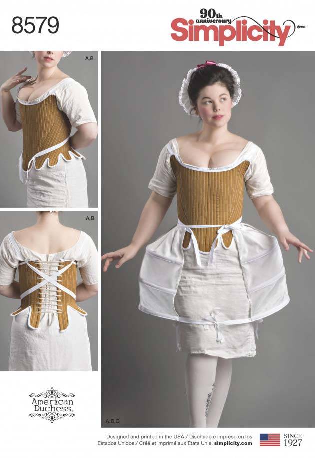 coscraft-8579-damen-kost-m-schnittmuster-korsett-gr-e-d5 image 1