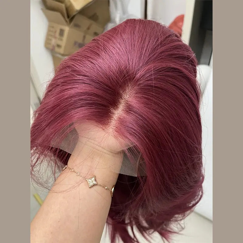 lemailwig-lace-wigs-raspberry-red-per-cke-curtain-bangs-gestuft image 4